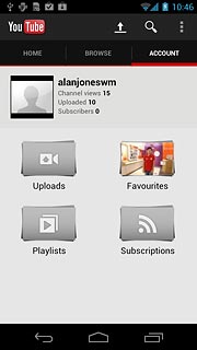 Press the settings icon.
