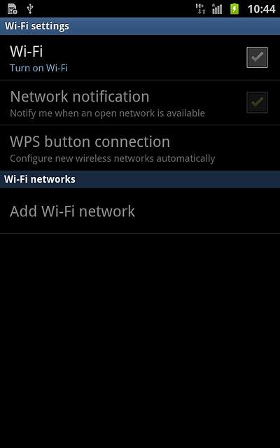 Press Wi-Fi to turn on Wi-Fi.