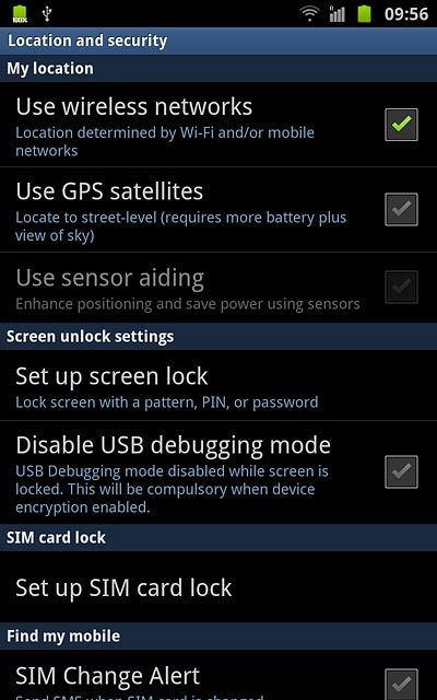 Press Set up SIM card lock.