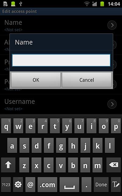 Key in Vodafone Mail and press OK.