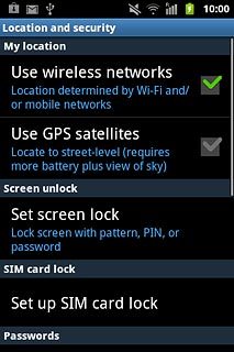 When the box next to the menu item is ticked (V), the function is turned on.