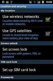 Press Use GPS satellites to turn the function on or off.