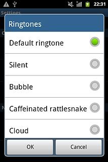 Press the different message tones to listen to them.