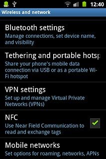 Press Mobile networks.