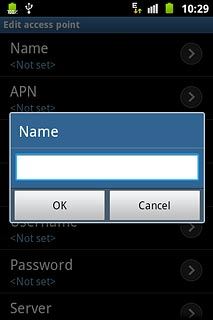 Key in Vodafone Mail and press OK.