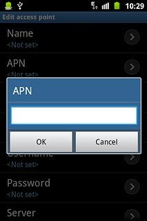 Key in live.vodafone.com and press OK.