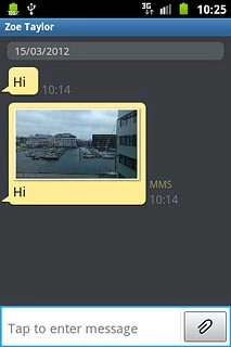 Press and hold the required picture message until a pop-up menu is displayed.