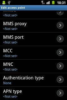 Press Authentication type.
