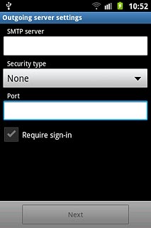 Press the field below Port and key in 25