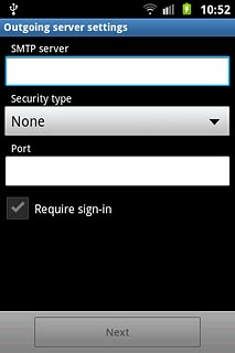 Press the drop down list below Security type.
