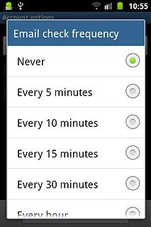 Press the required period.