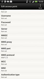 Press Authentication type.
