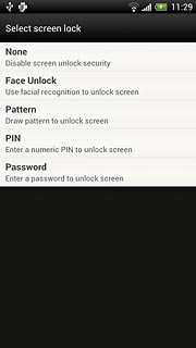 Key in the phone lock code.Press Face Unlock, Pattern, PIN or Password.Follow the instructions on the display to change the phone lock code.