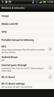 Press Portable hotspot & tethtering.