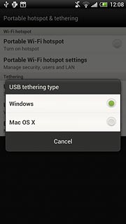 Press Windows or Mac OS X depending on the operating system on your computer.