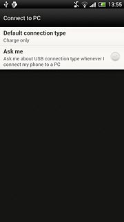 Press Default connection type.