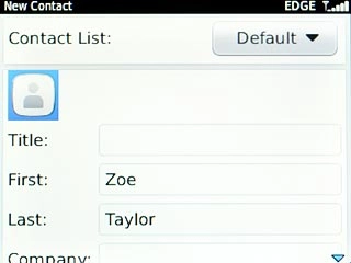 Scroll to the picture icon and press the Navigation key.