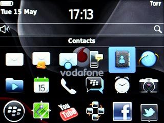 Scroll to Contacts and press the Navigation key.Key in the first letters of the required contact.Matching contacts are displayed.