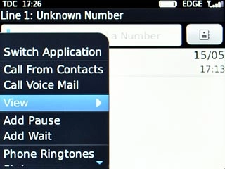 Scroll to View and press the Navigation key.