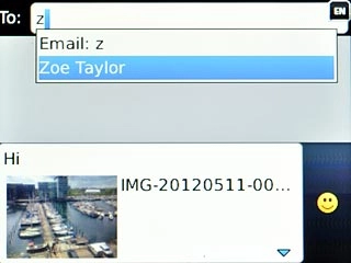 Highlight the required contact and press the Navigation key.