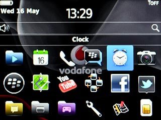 Scroll to Clock and press the Navigation key.