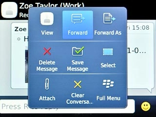 Scroll to Forward and press the Navigation key.Key in the first letters of the required contact.Matching contacts are displayed.