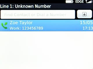 Highlight the required number and press the Navigation key.