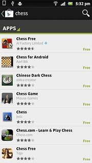 Press the required app.