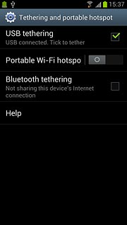 When the box next to the menu item is ticked (V), the function is turned on.