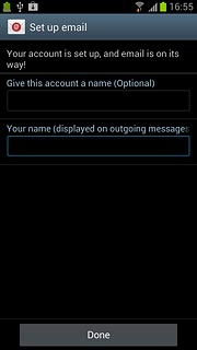 Press Done.Wait while your phone retrieves new email messages.