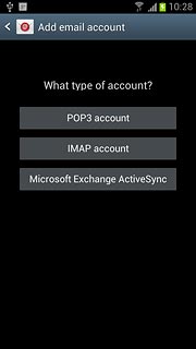 Press Microsoft Exchange ActiveSync.