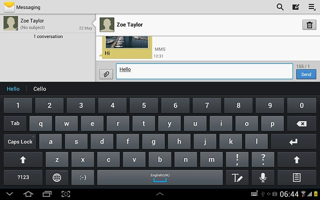 Press Send.