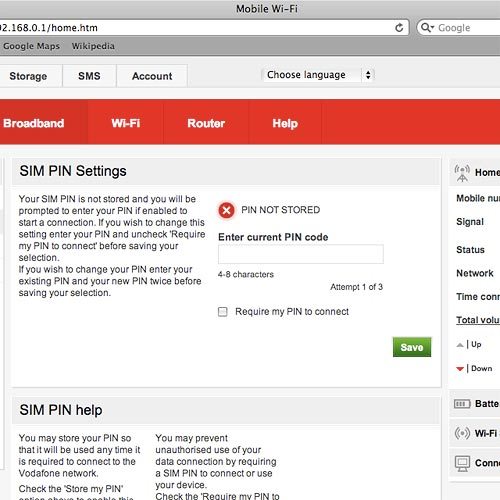 Click the box next to Require my PIN to connect to turn use of PIN on or off.