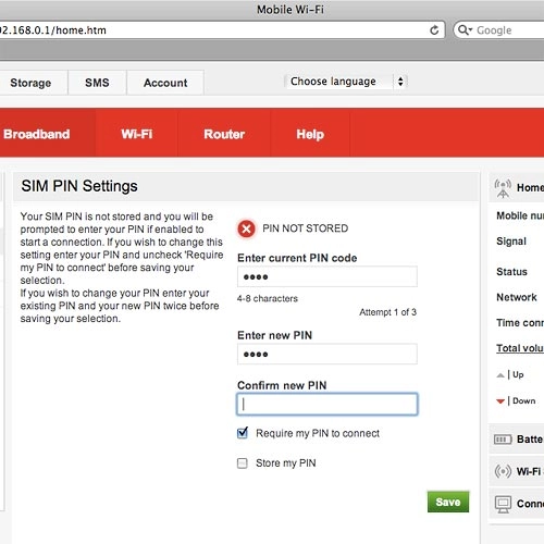 Highlight the field below Confirm new PIN and key in your new PIN again.