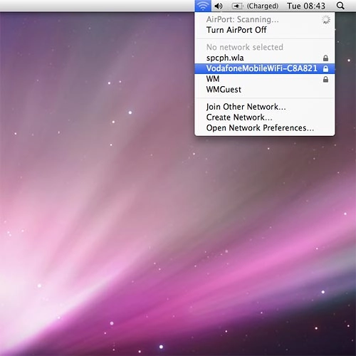 Click the name of your Wi-Fi hotspot.