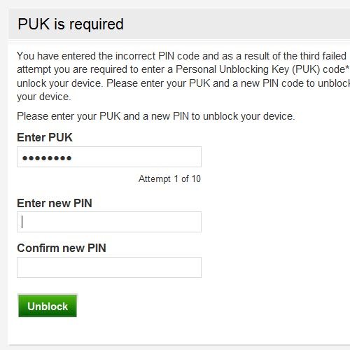 Highlight the field below Enter new PIN and key in your new PIN.