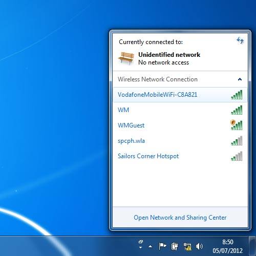 Highlight the name of your Wi-Fi hotspot and click Connect.