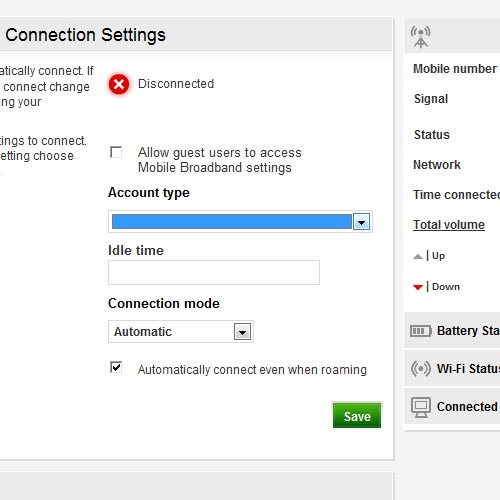 Click the drop down list below Account type.