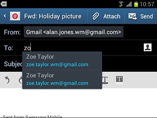 Press the required contact.