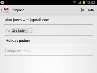 Press Compose email.Write the required text.