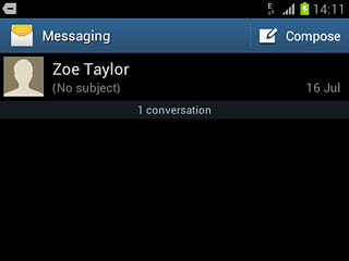 Press the new message icon.