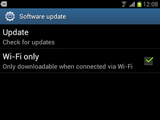Press Update.If a new software version is available, it's displayed.Follow the instructions on the display to update your phone's software.