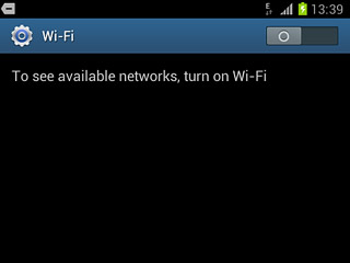 Press the indicator to turn on Wi-Fi.