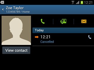 Press the call icon next to the required number.