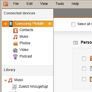 Click your phone on the list of connected phones.