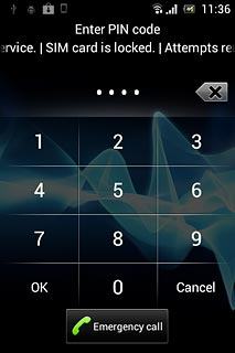 Key in your PIN and press OK.If your phone rejects the SIM:Contact your distributor or service provider where you bought your phone.