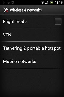 Press Tethering & portable hotspot.