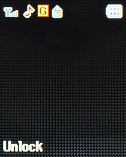 The key lock icon shows that the key lock is turned on.Further information:Turn key lock on or off