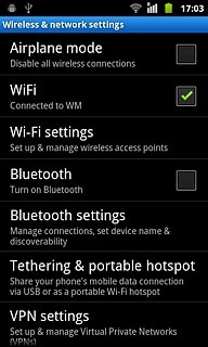 Press Bluetooth settings.