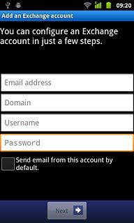 Press Password and key in your password.